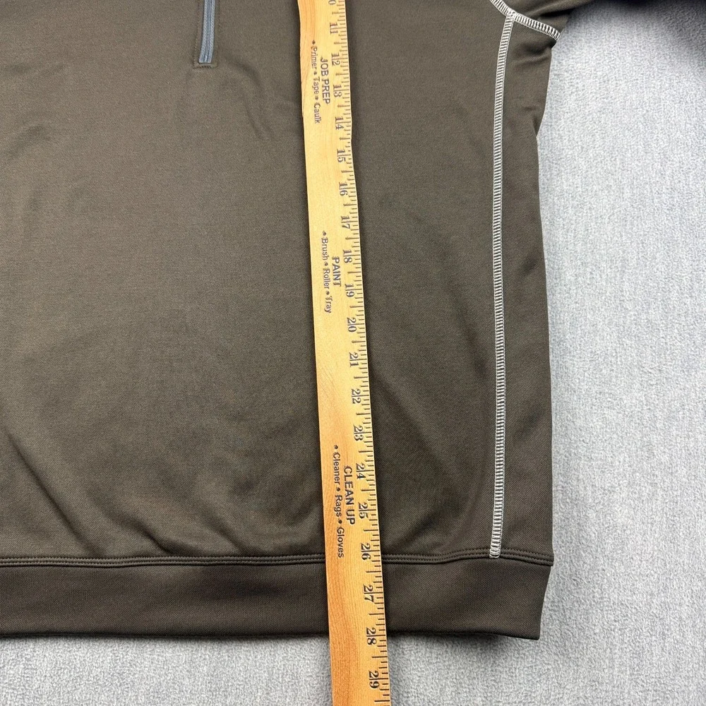 Nike Golf Therma Fit Sweatshirt Mens Small Brown Fleece Pullover 1/2 Zip‎ Active